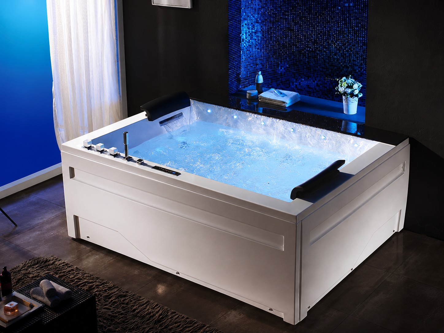 2 Persons Whirlpool Spa Hot Tub Spa Adult Use Massage Bathtub