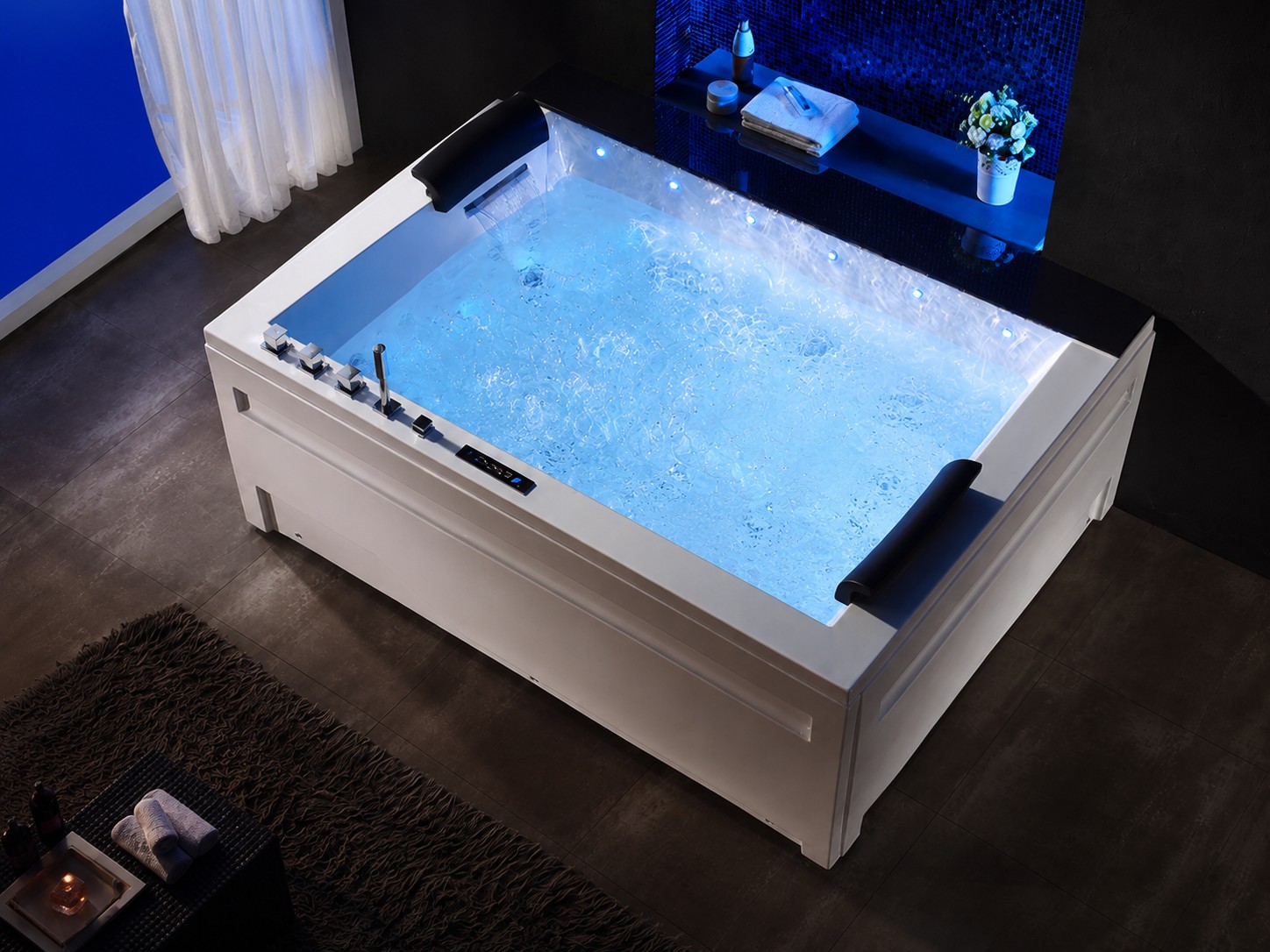 2 Persons Whirlpool Spa Hot Tub Spa Adult Use Massage Bathtub view 04