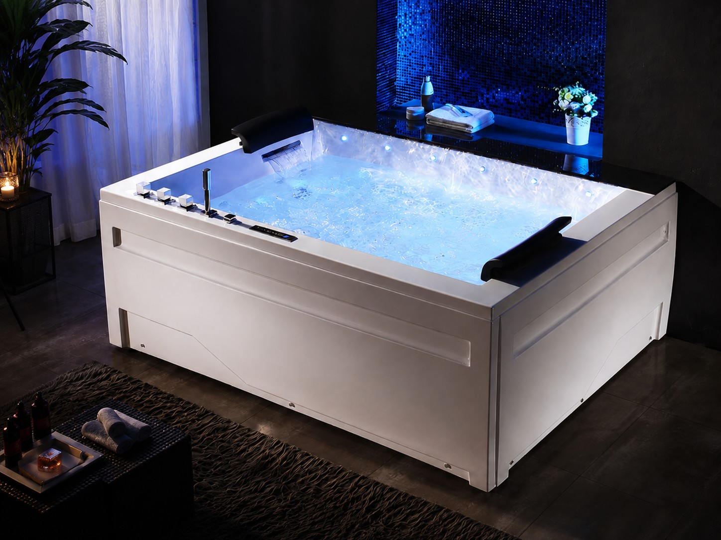 2 Persons Whirlpool Spa Hot Tub Spa Adult Use Massage Bathtub view 05