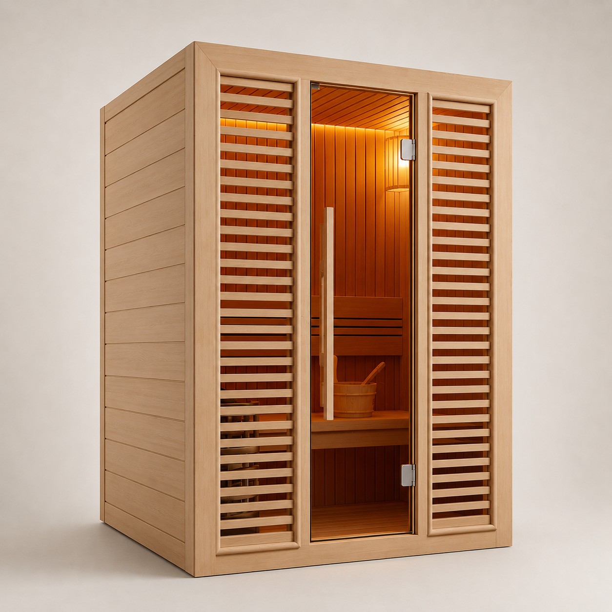 Outdoor Barrel Sauna Room view 03