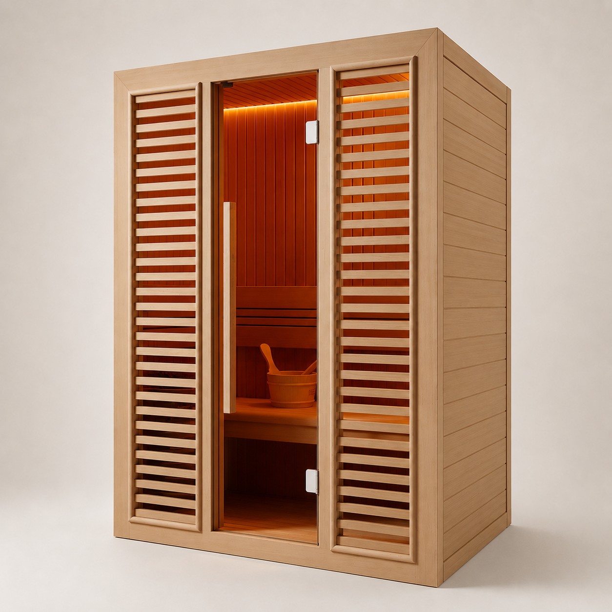 Outdoor Barrel Sauna Room view 04