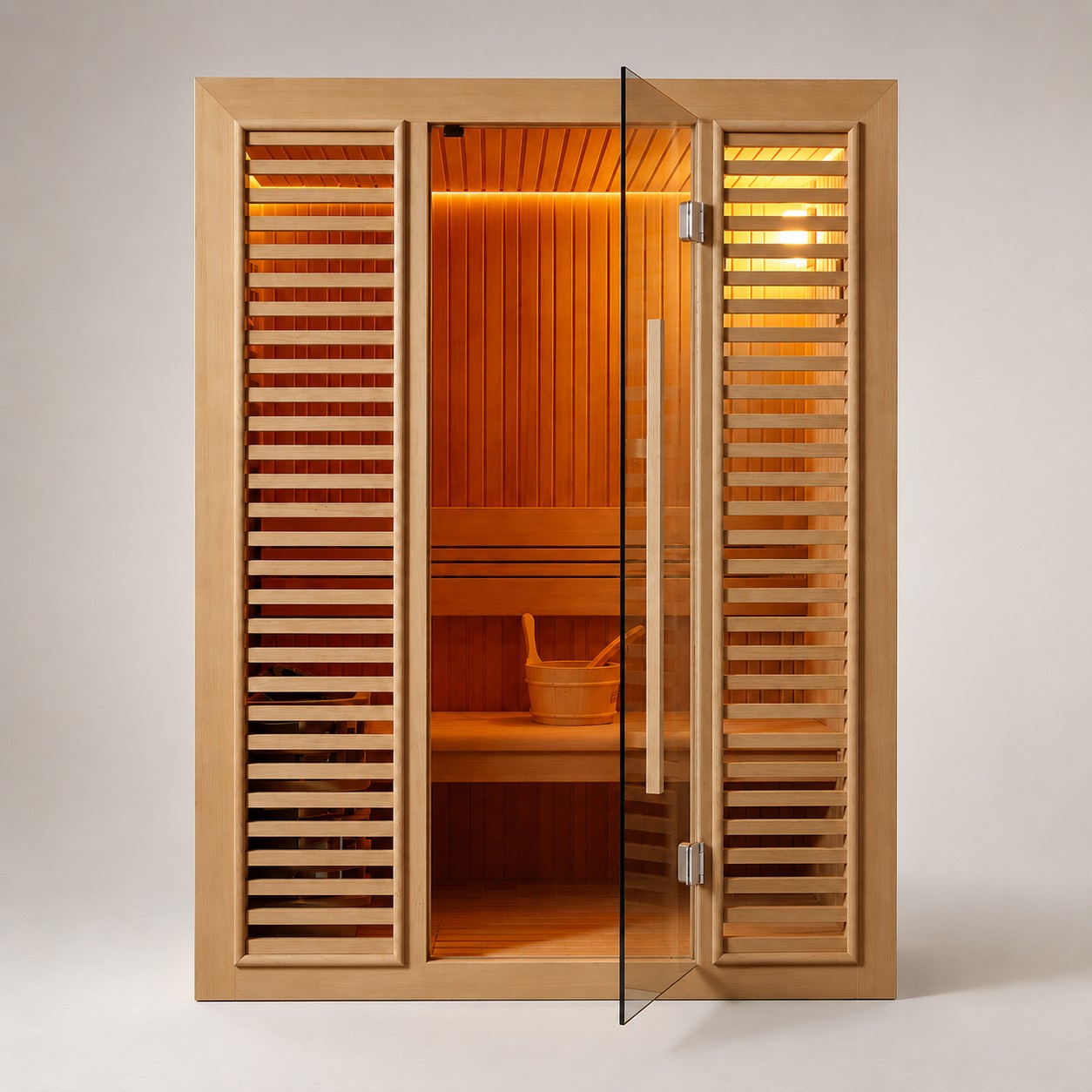 Outdoor Barrel Sauna Room view 05