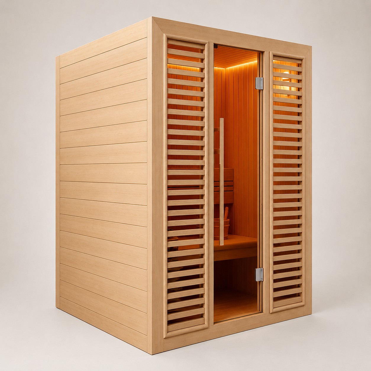 Outdoor Barrel Sauna Room view 07