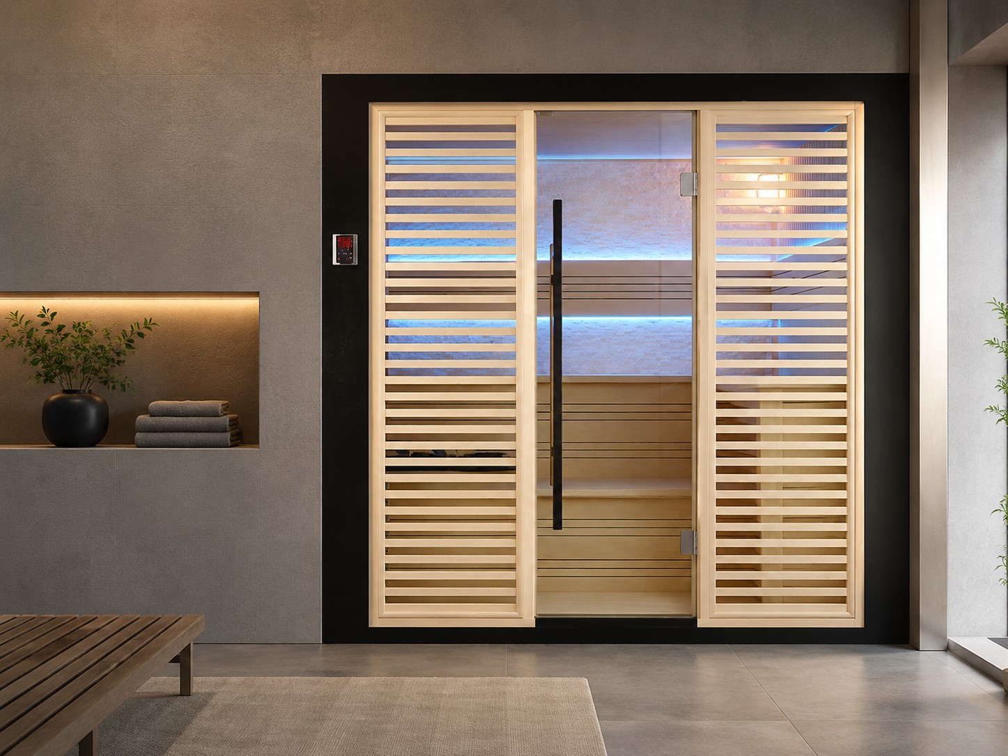 4 Persons Far Infrared Sauna Room Canadian Hemlock Carbon Fiber Heater