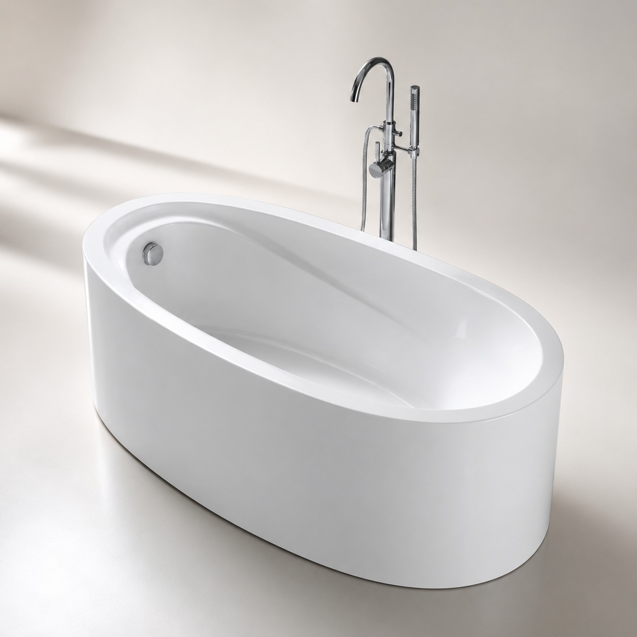 CE Massage Bathtub, Free Standing Bath, acrylic Freestanding Bathtub