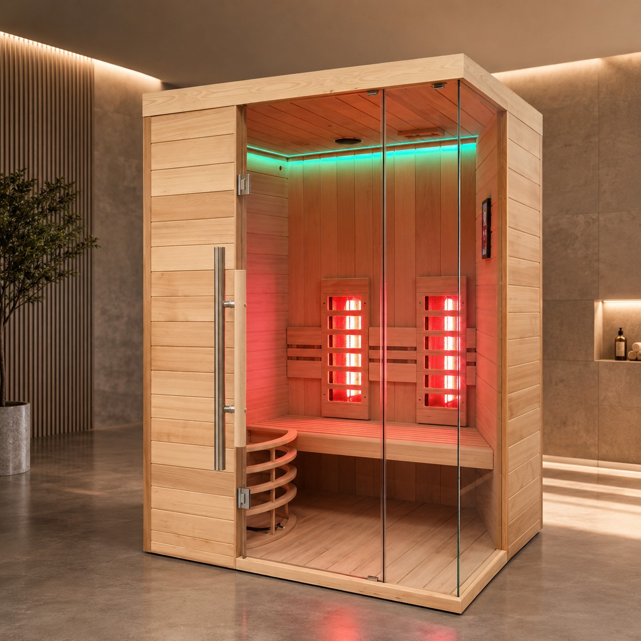 Commercial Dry Steam Clean Big Sauna Room for 2-6 Person