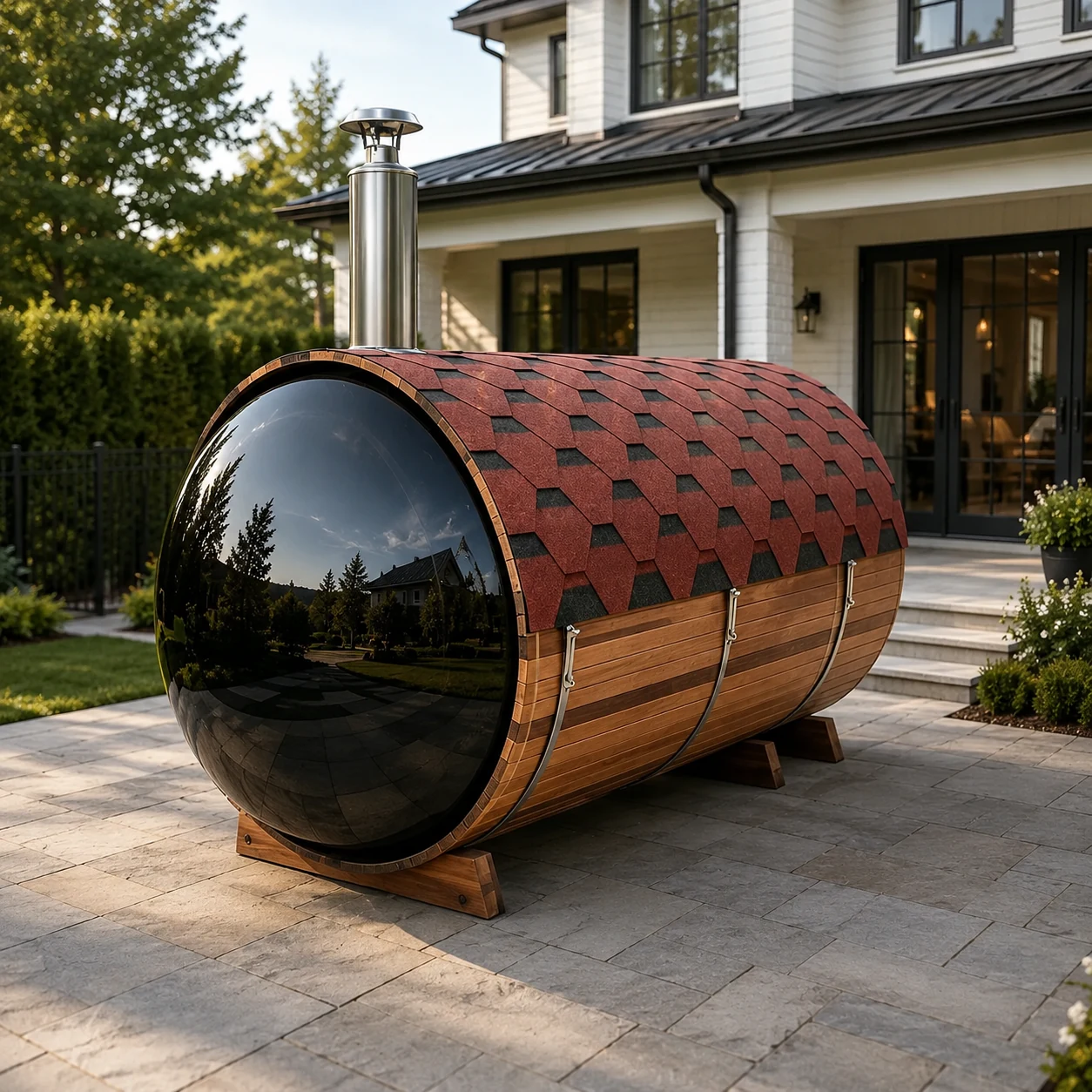 Complete Outdoor Sauna Room view 04