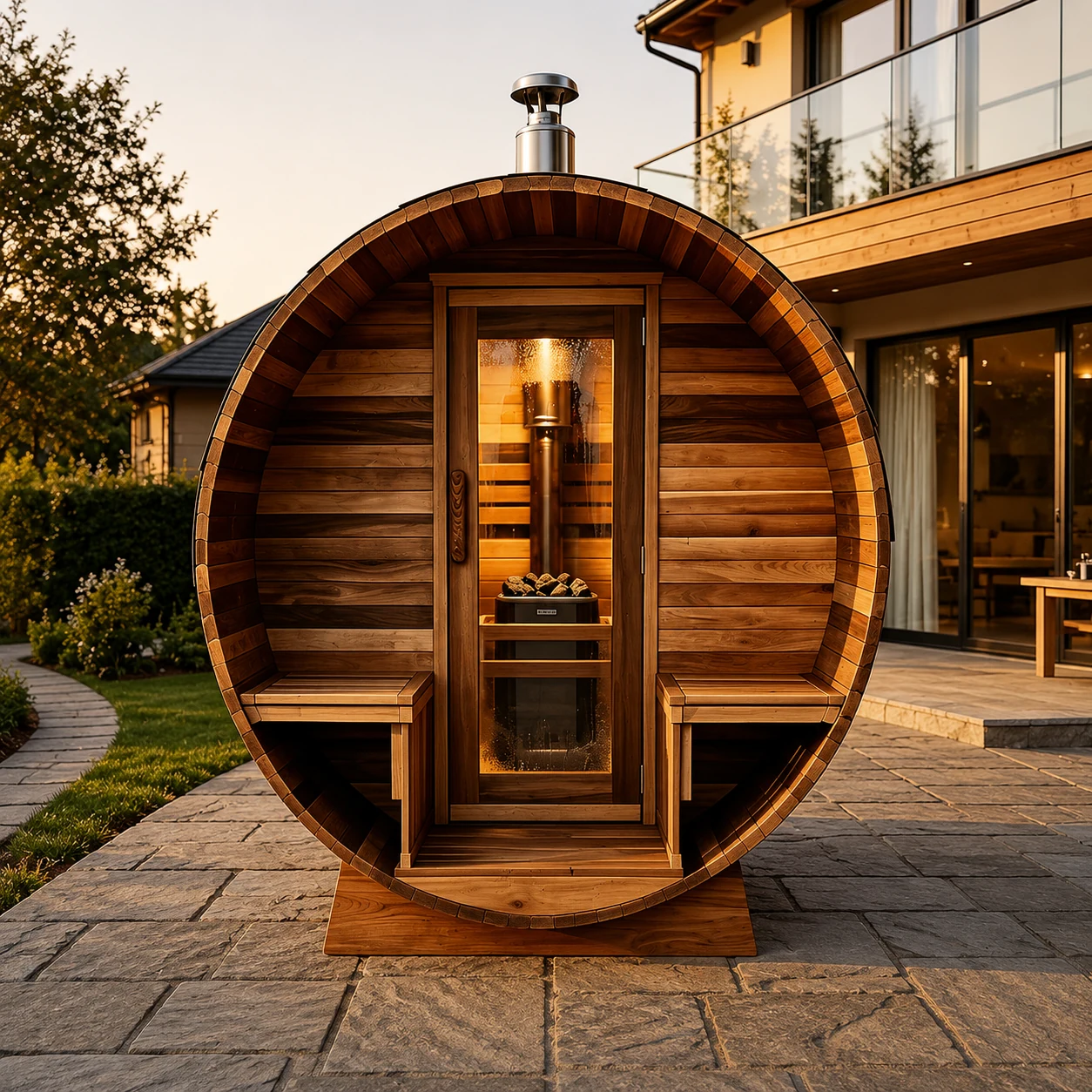 Complete Outdoor Sauna Room view 05