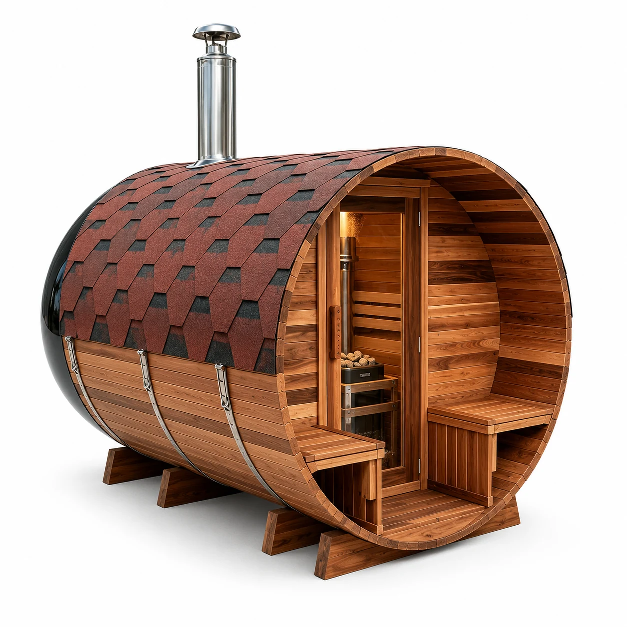Complete Outdoor Sauna Room view 06