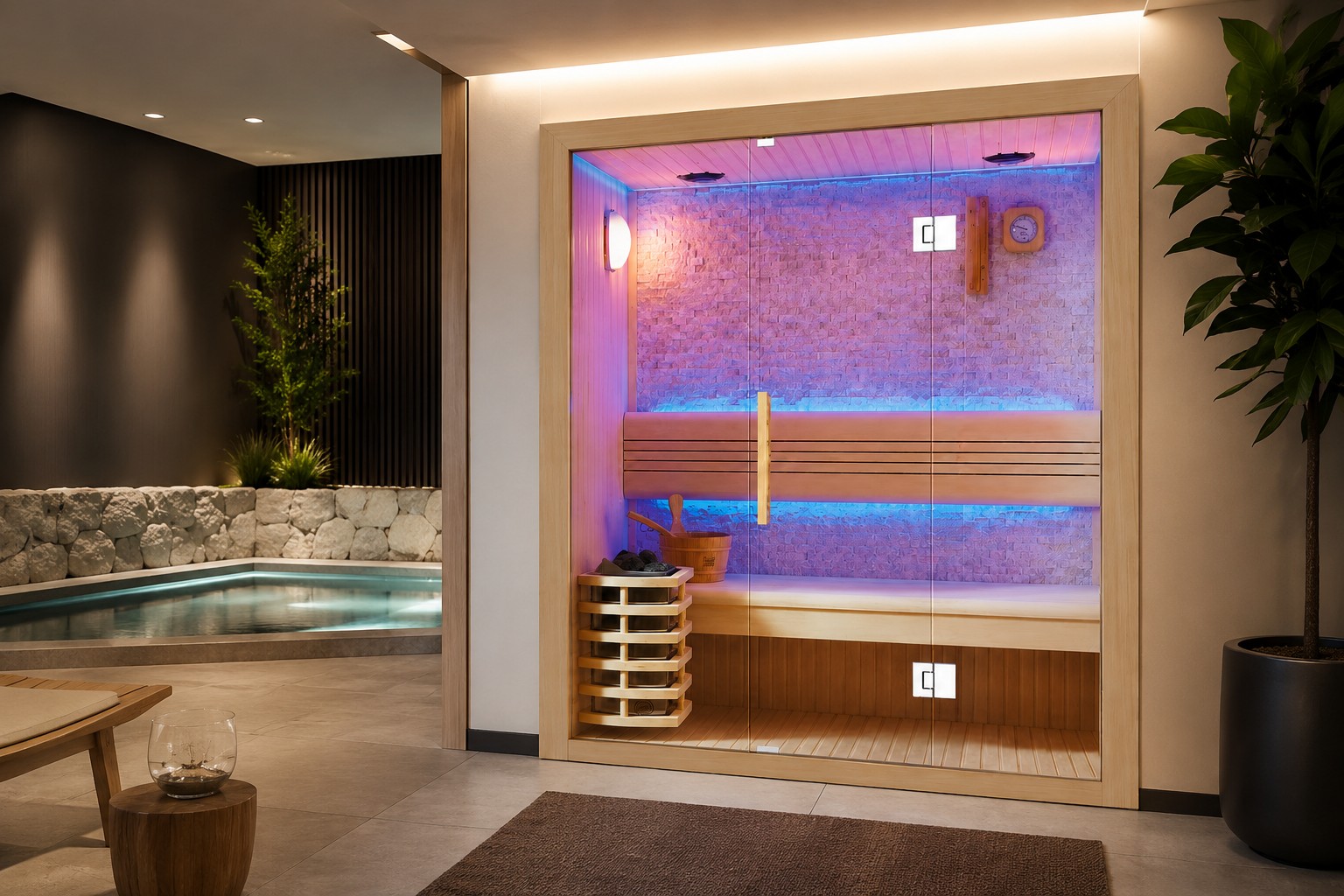 Custom Sauna and Steam Combined Room Sauna Room for House Film Spa Far Infrared Sauna Room view 02