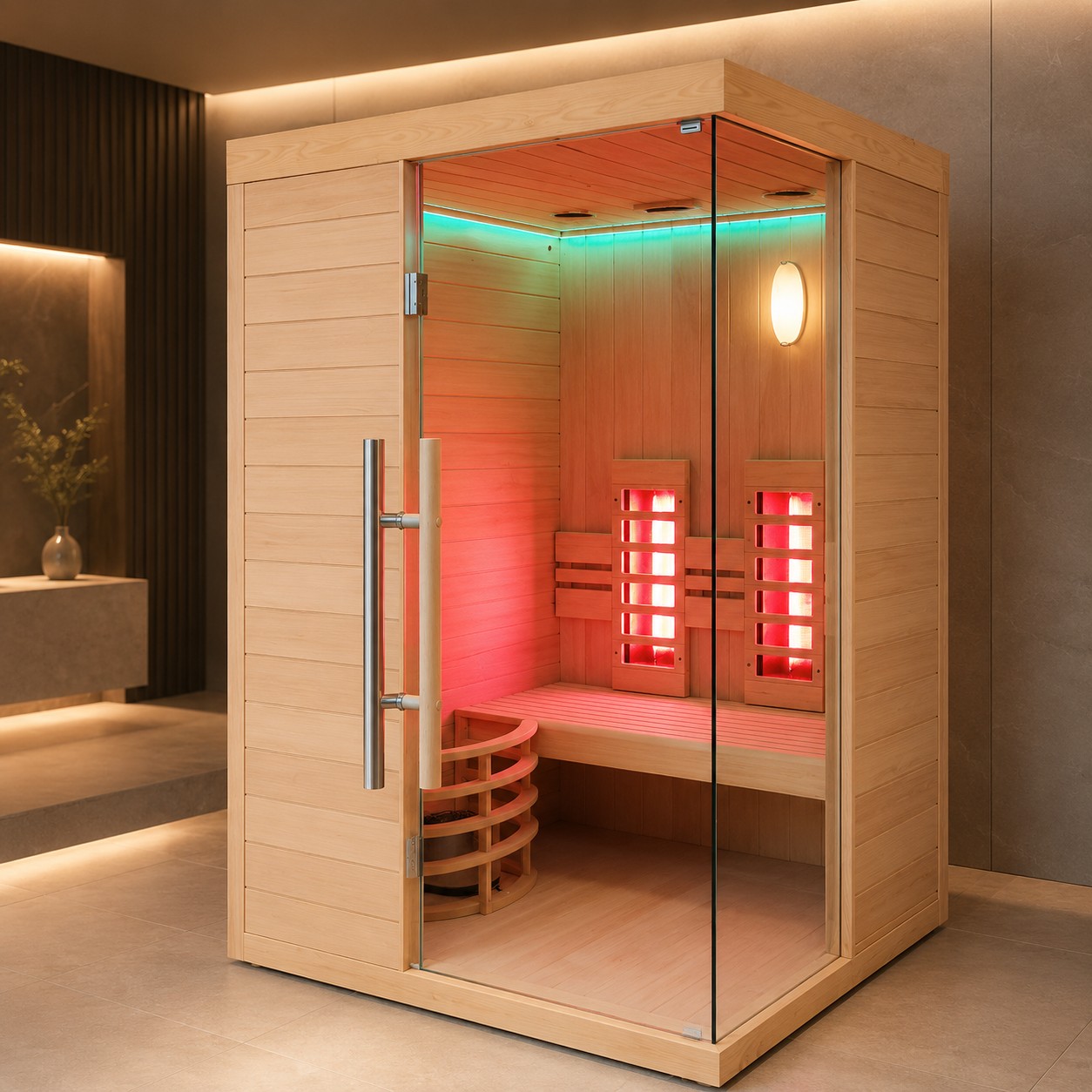 Dry Sauna Cabin Wet Steam Shower Rooms Combination, New Style Indoor Bathroom Shower Steam Sauna Room