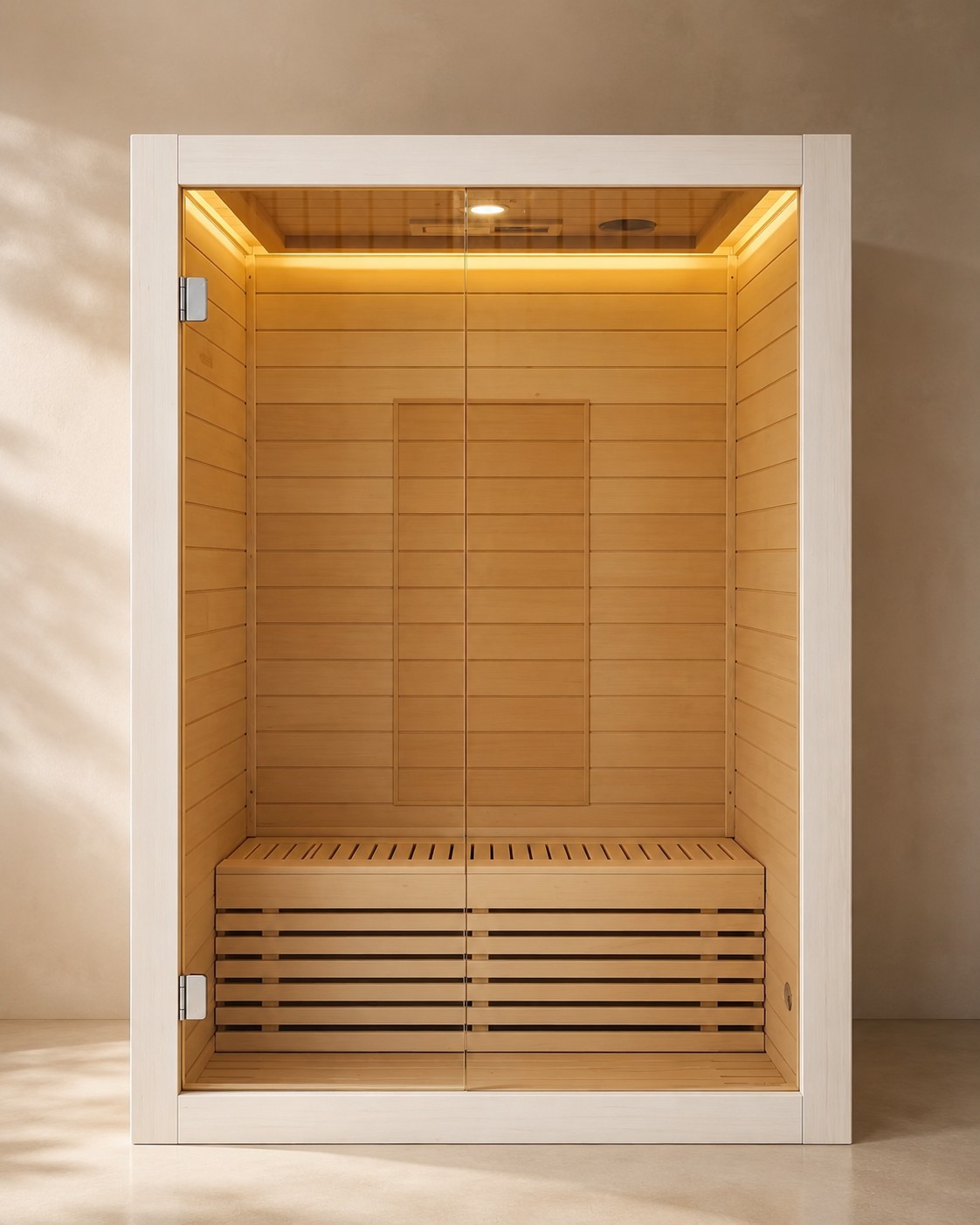 Dry Steam Function Traditional Wood Sauna Room