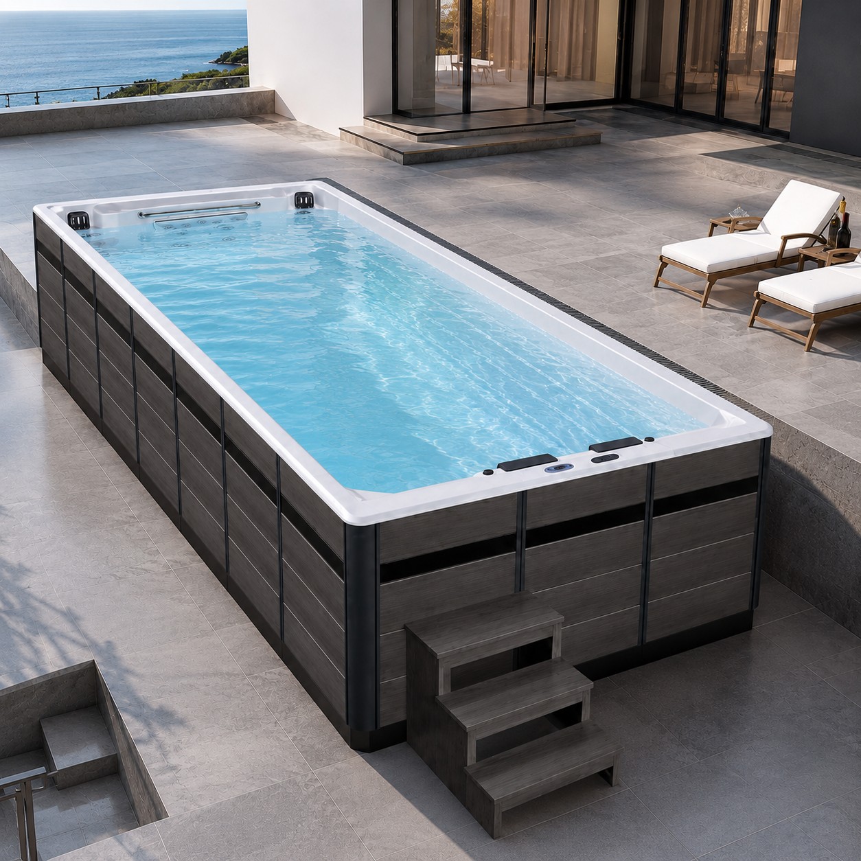 Dual Zone Balboa Hot Tub Pool Swim Spa view 05