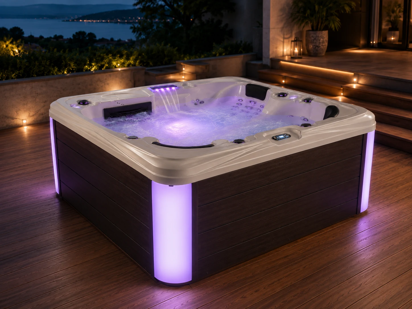 7 Person Outdoor Hot Tub with Gecko Standard Balboa Option voir détails 03