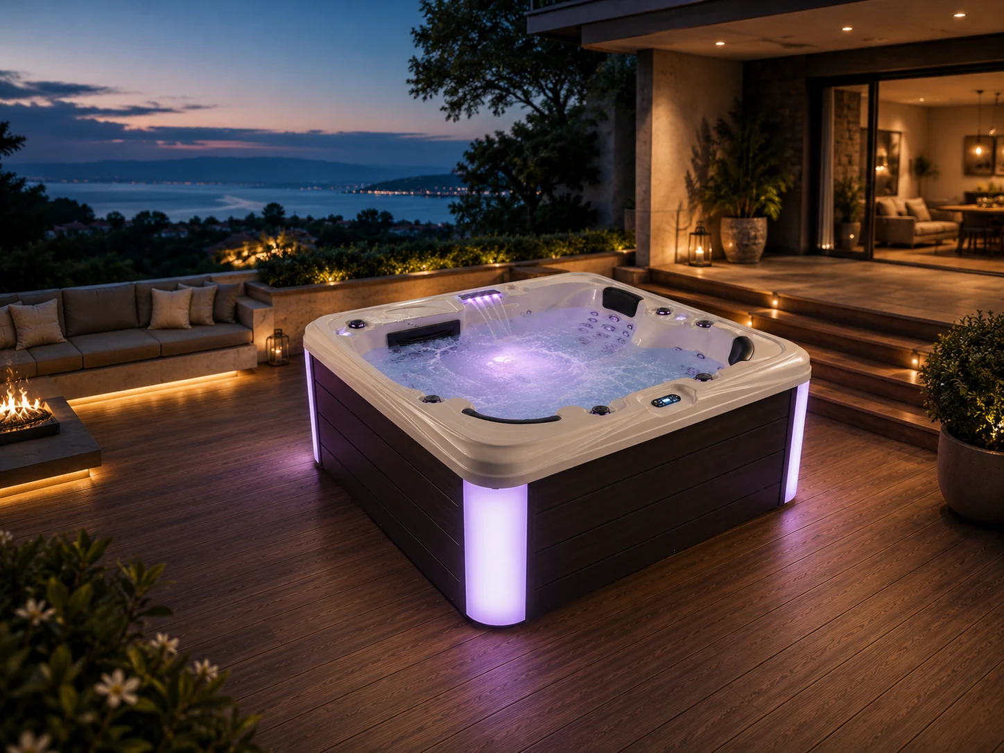 7 Person Outdoor Hot Tub with Gecko Standard Balboa Option voir détails 05