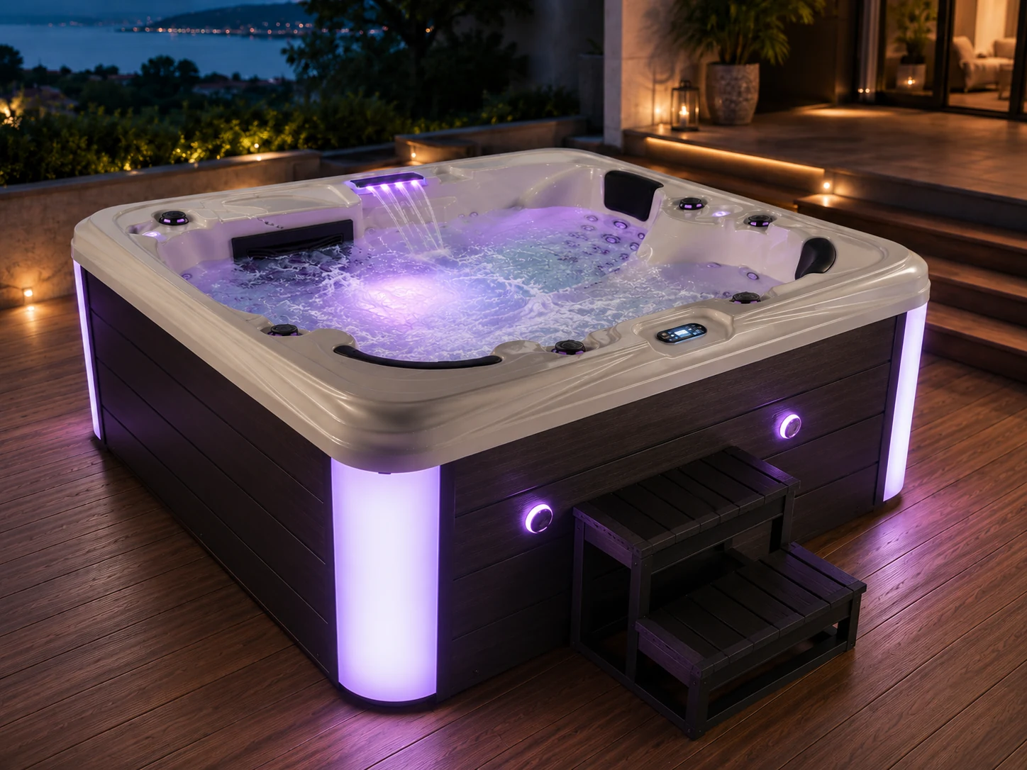 7 Person Outdoor Hot Tub with Gecko Standard Balboa Option voir détails 06