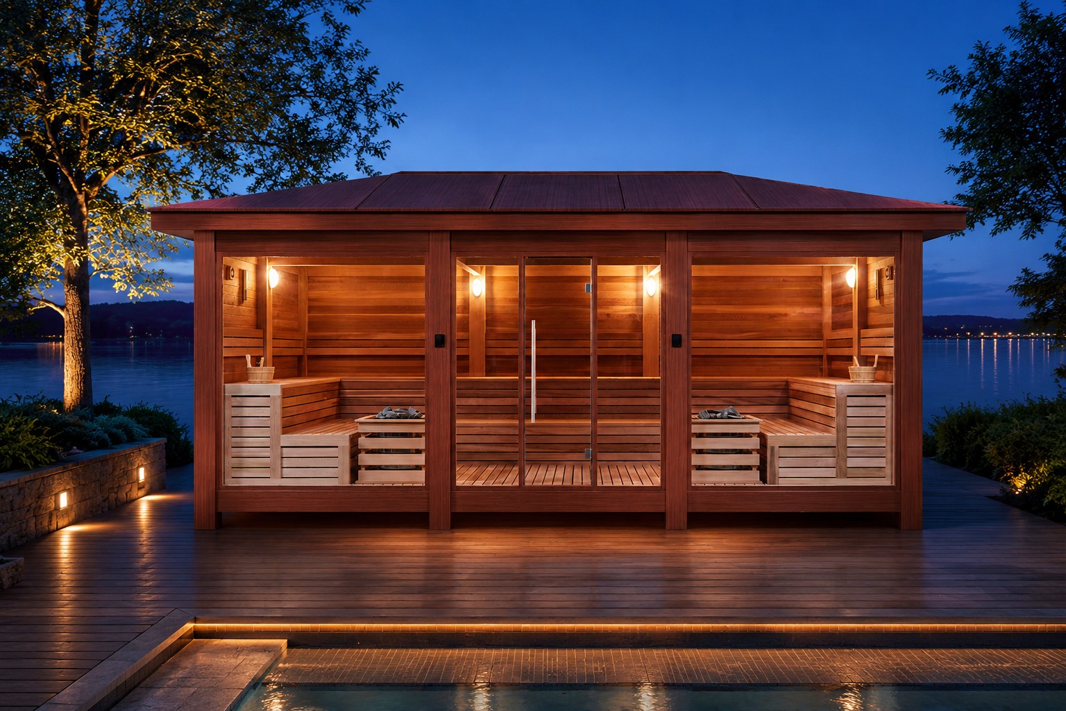 6 Person Garden Sauna Room