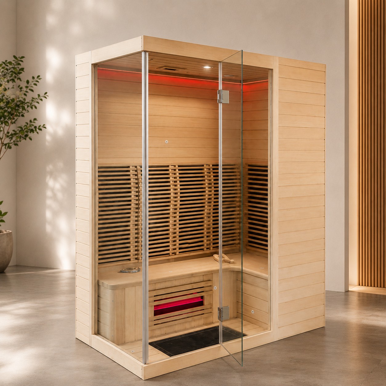 Custom Dry Sauna Steam Room view 03