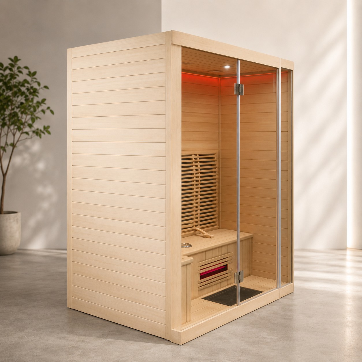 Custom Dry Sauna Steam Room view 04