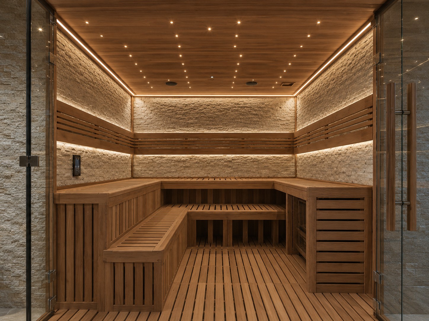 Far Infrared Sauna Room 6-8 Person Sauna Rooms Shower Steamers Cycle Accessories Cold Plunge Infrared Sauna view 03