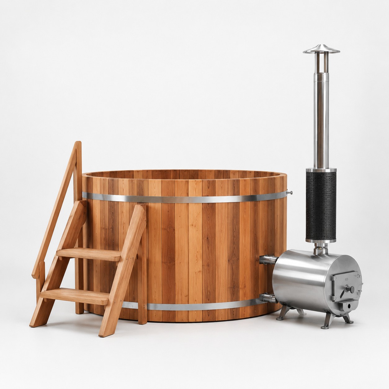 Firewood bathing bucket view 03