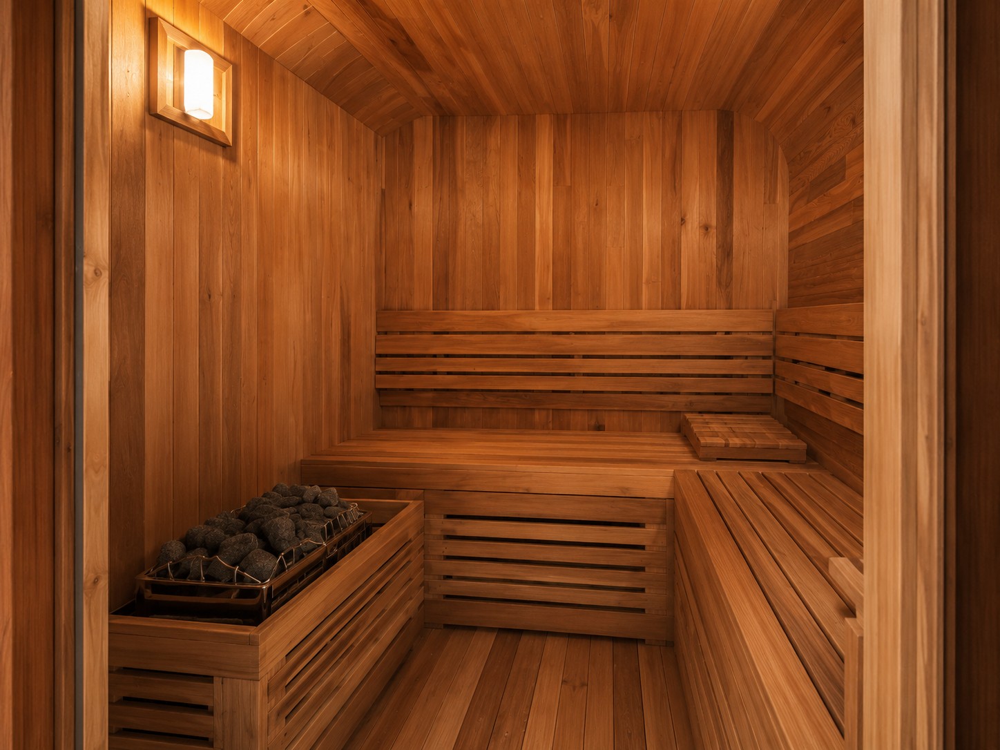 Customize 3-6 Persons Sauna Room with Front Porch Traditional Wood Fired Sauna Cabin House view 04