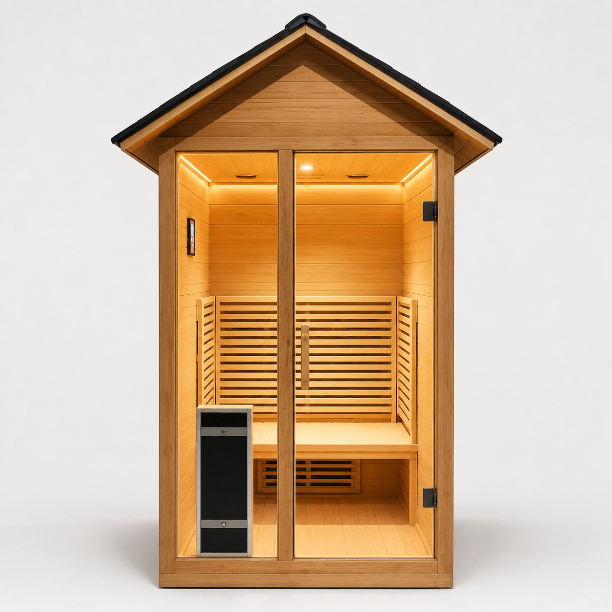 Outdoor Sauna Room for 2 Person Outdoor R Sauna view 02