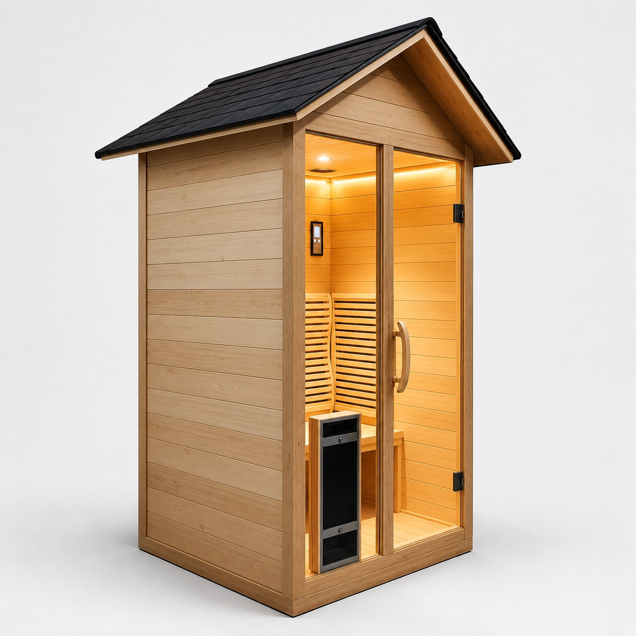 Outdoor Sauna Room for 2 Person Outdoor R Sauna view 04
