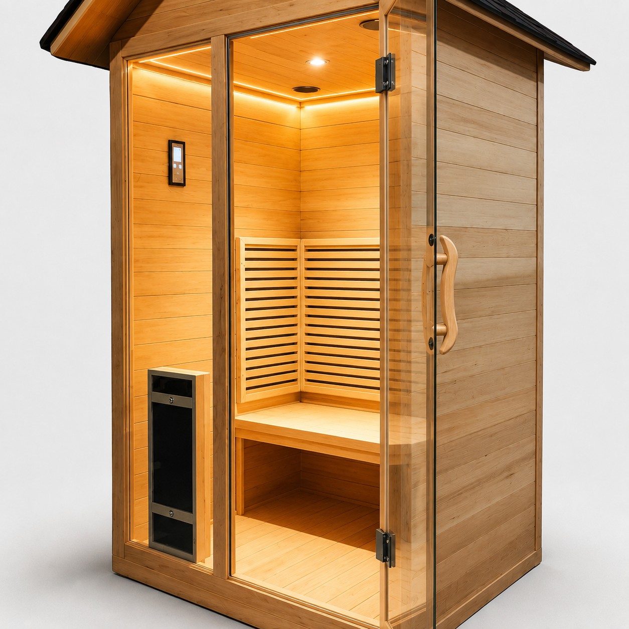 Outdoor Sauna Room for 2 Person Outdoor R Sauna view 05