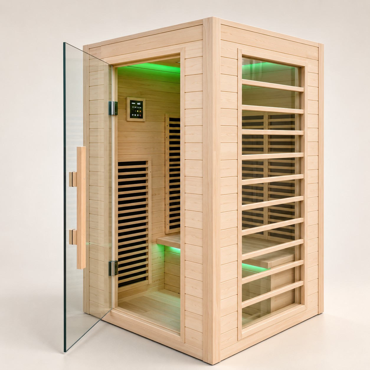 High Standard Solid Wood Home Use Standard Custom Size FAR Tiny Sauna Rooms Set
