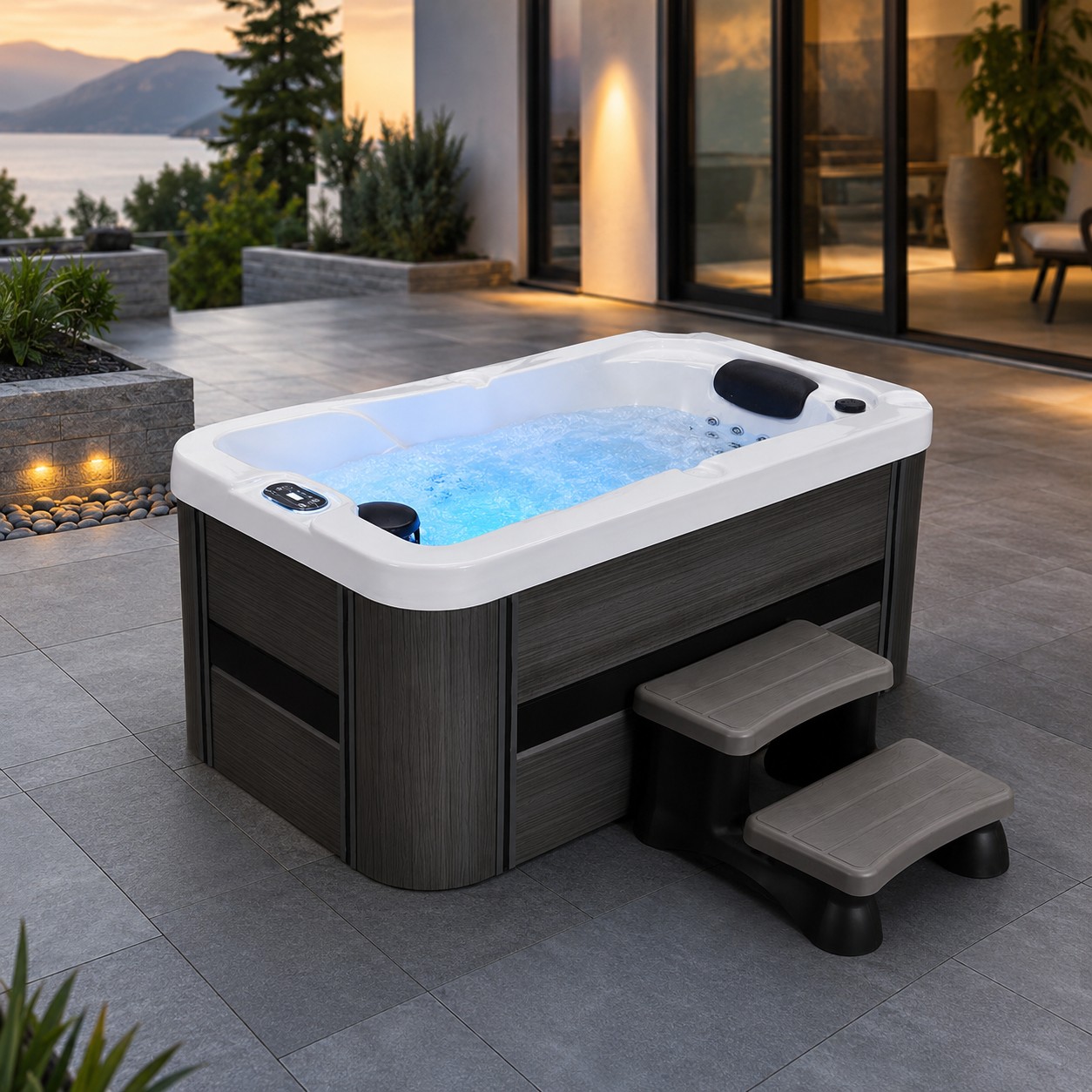 Hot Tub Price Whirlpool Outdoor Spa Massage Bathtub with Seat