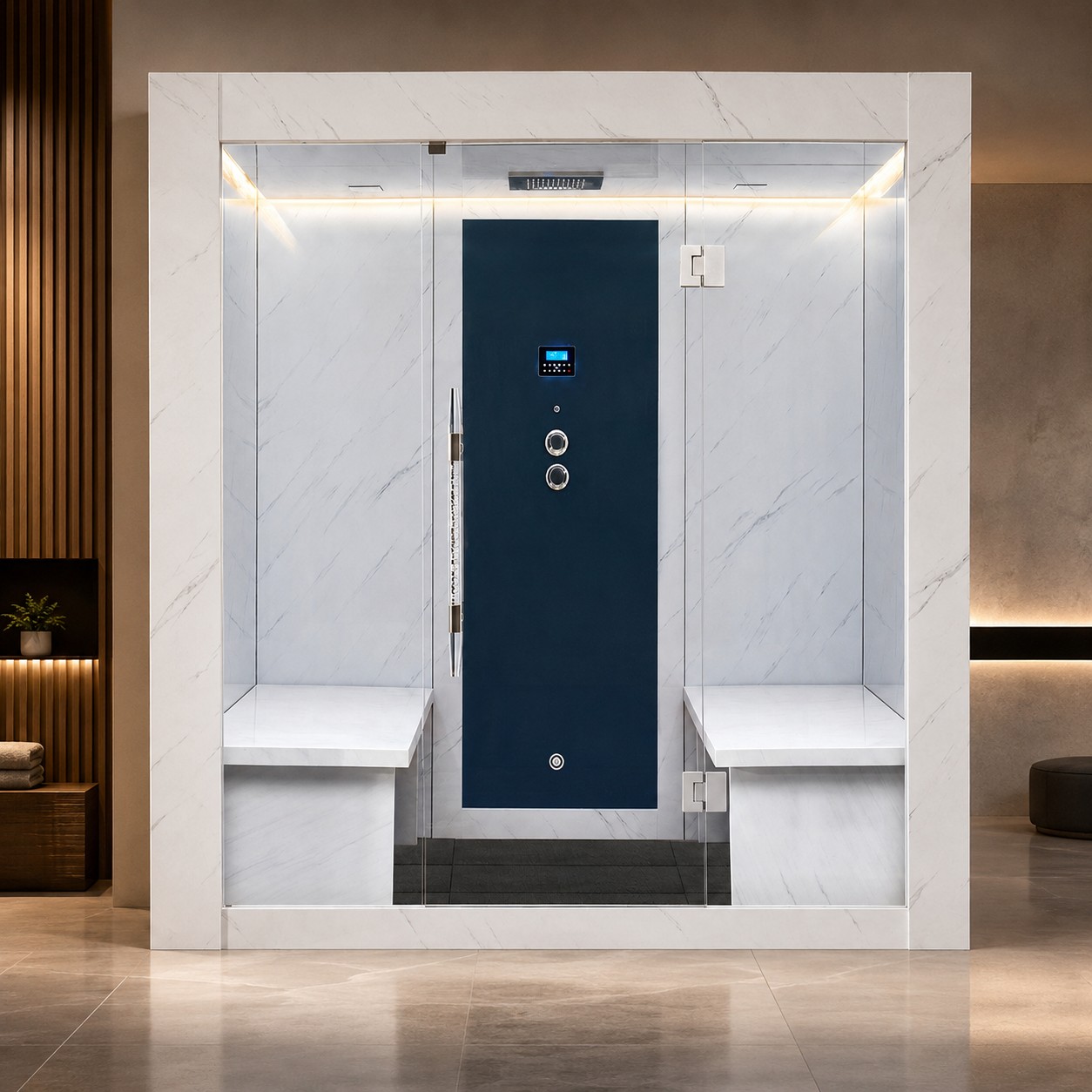 HS-SR1388 Modern Combined Room Steam Shower Cabin Sauna
