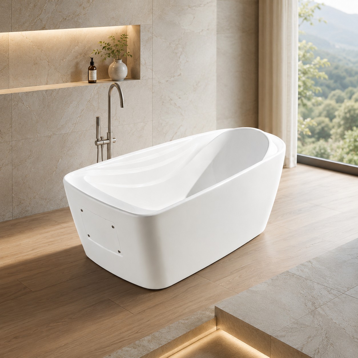 Indoor one person luxurious Value Whirlpool massage bathtub sk020