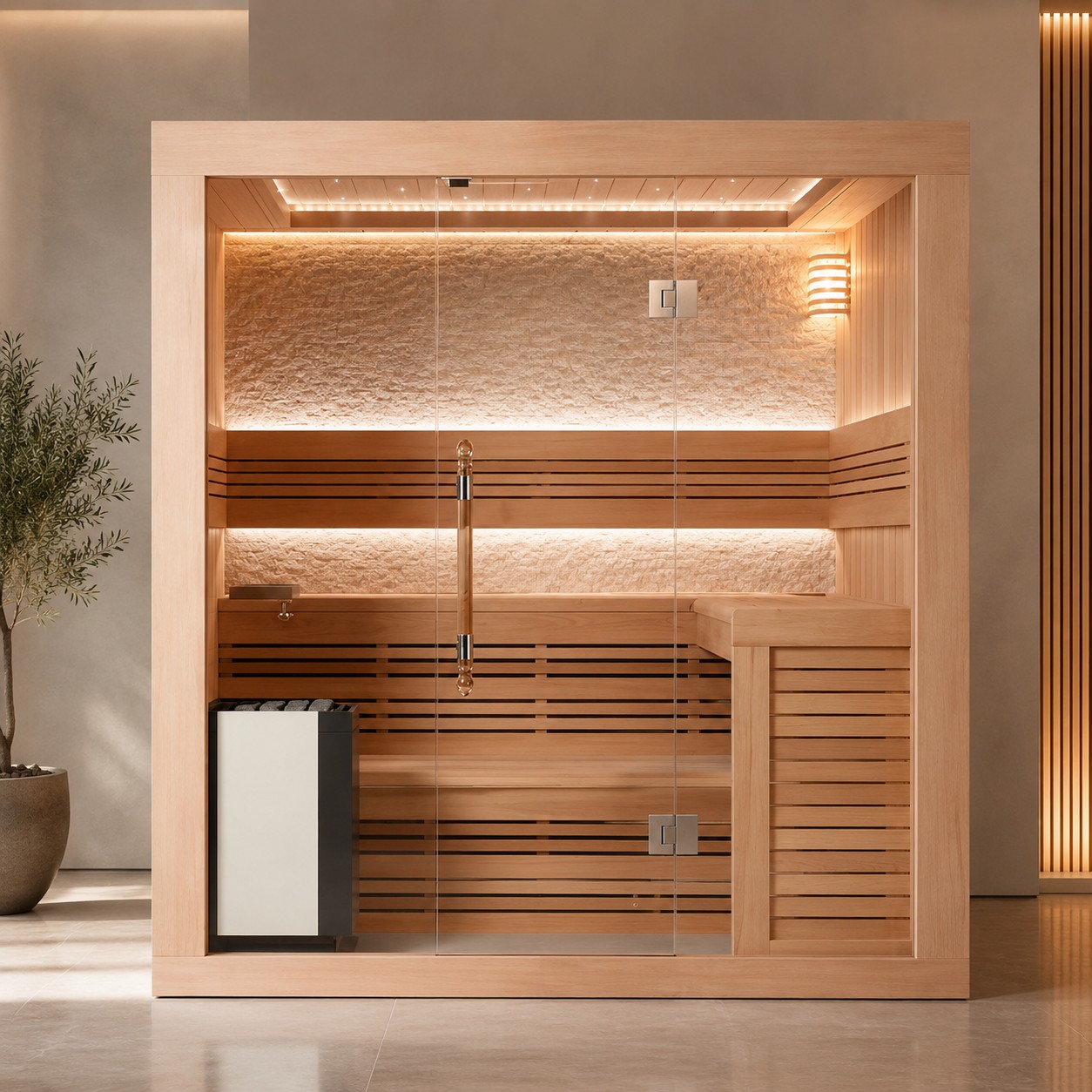 Indoor Sauna Room Harvia Stove Dry Steam Sauna Indoor Sauna Room