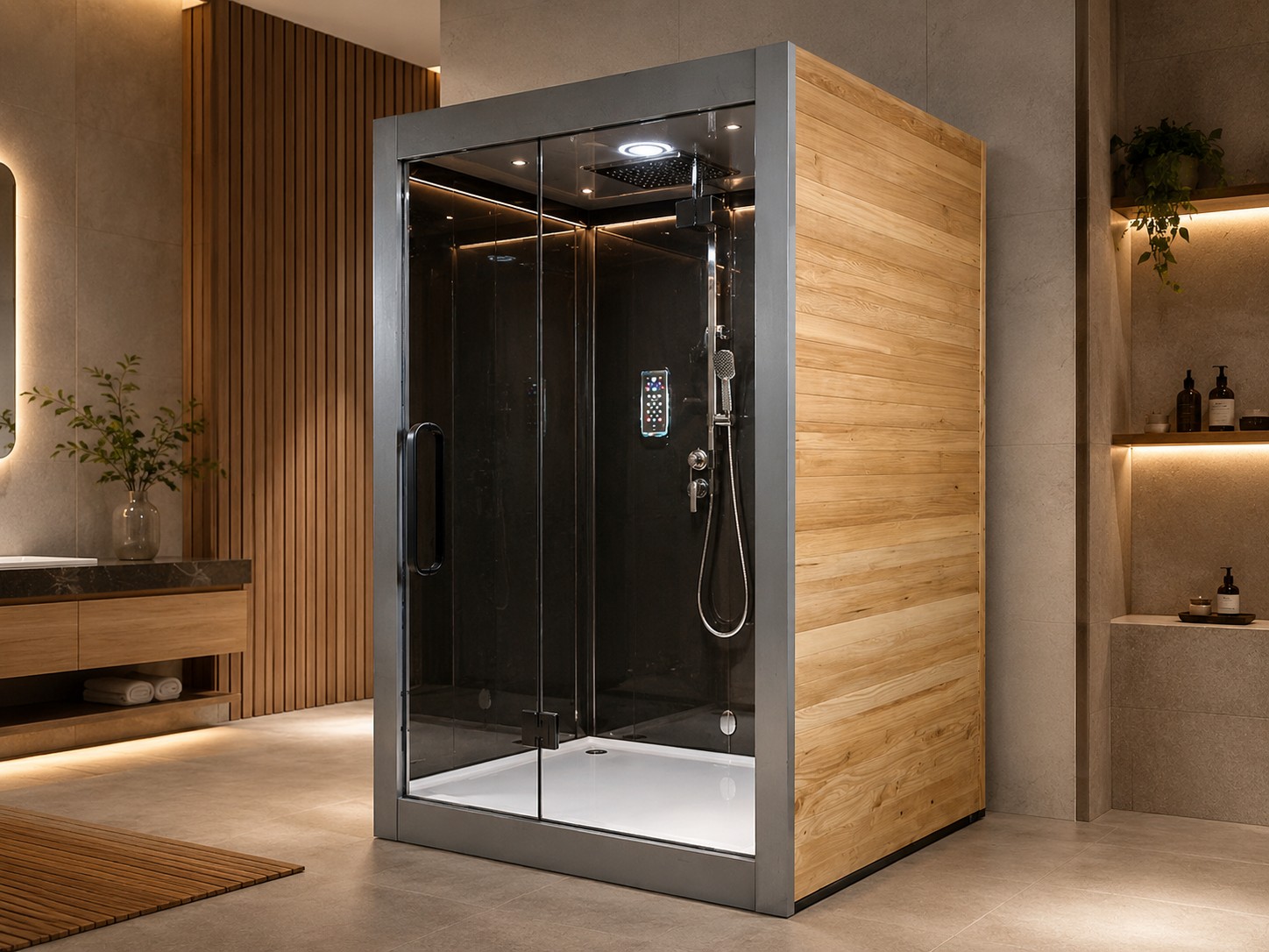 Indoor Spa Room Wet Steam Room with Shower Room