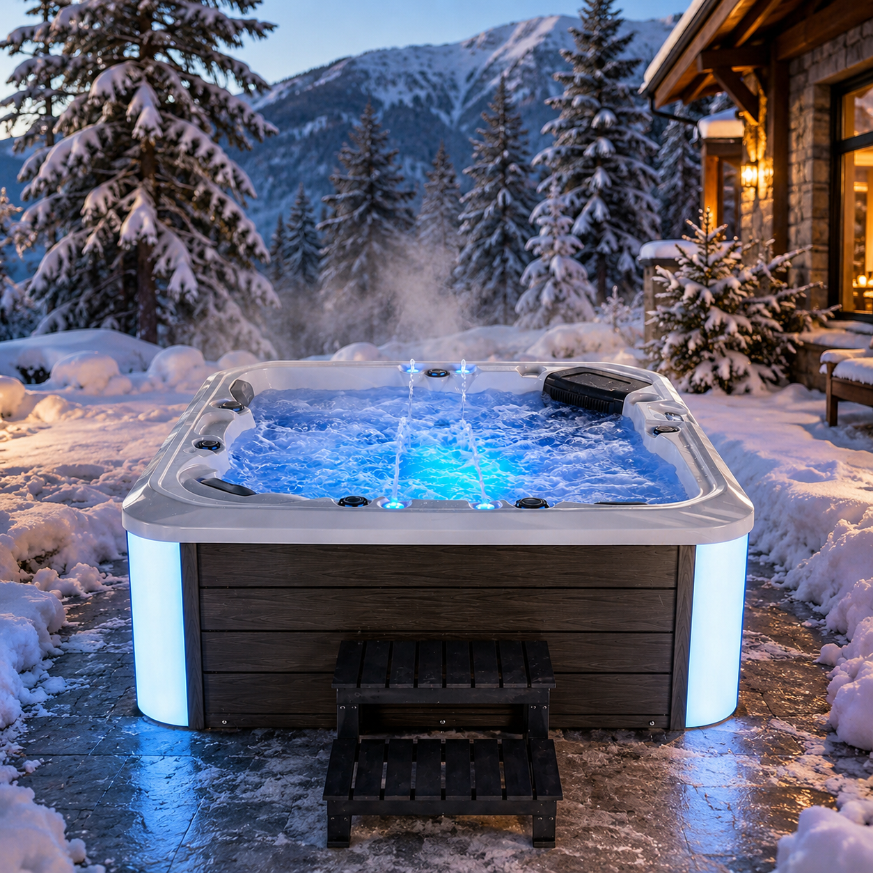Luxurious Modern Spa Bathtub with Air & Whirlpool Massage Acrylic Freestanding Heated Soaking Tub view 06
