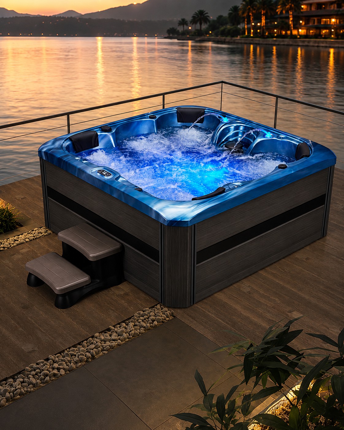 Outdoor Whirlpool Spa Bathtub