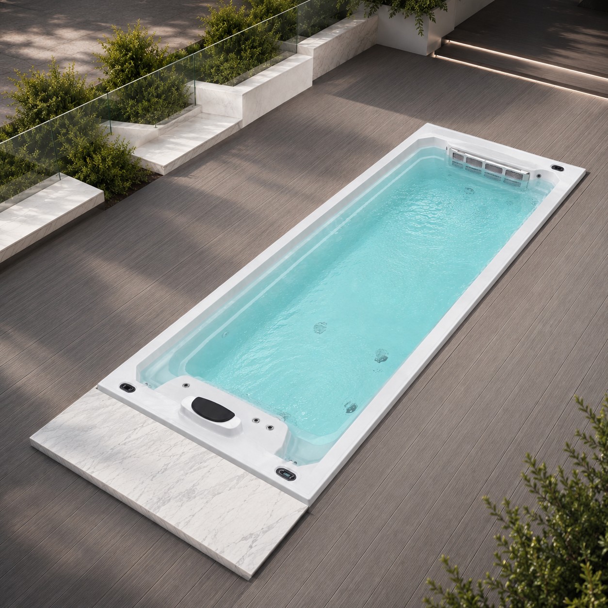 Large Rectangular Whirlpool Swim Spa view 06