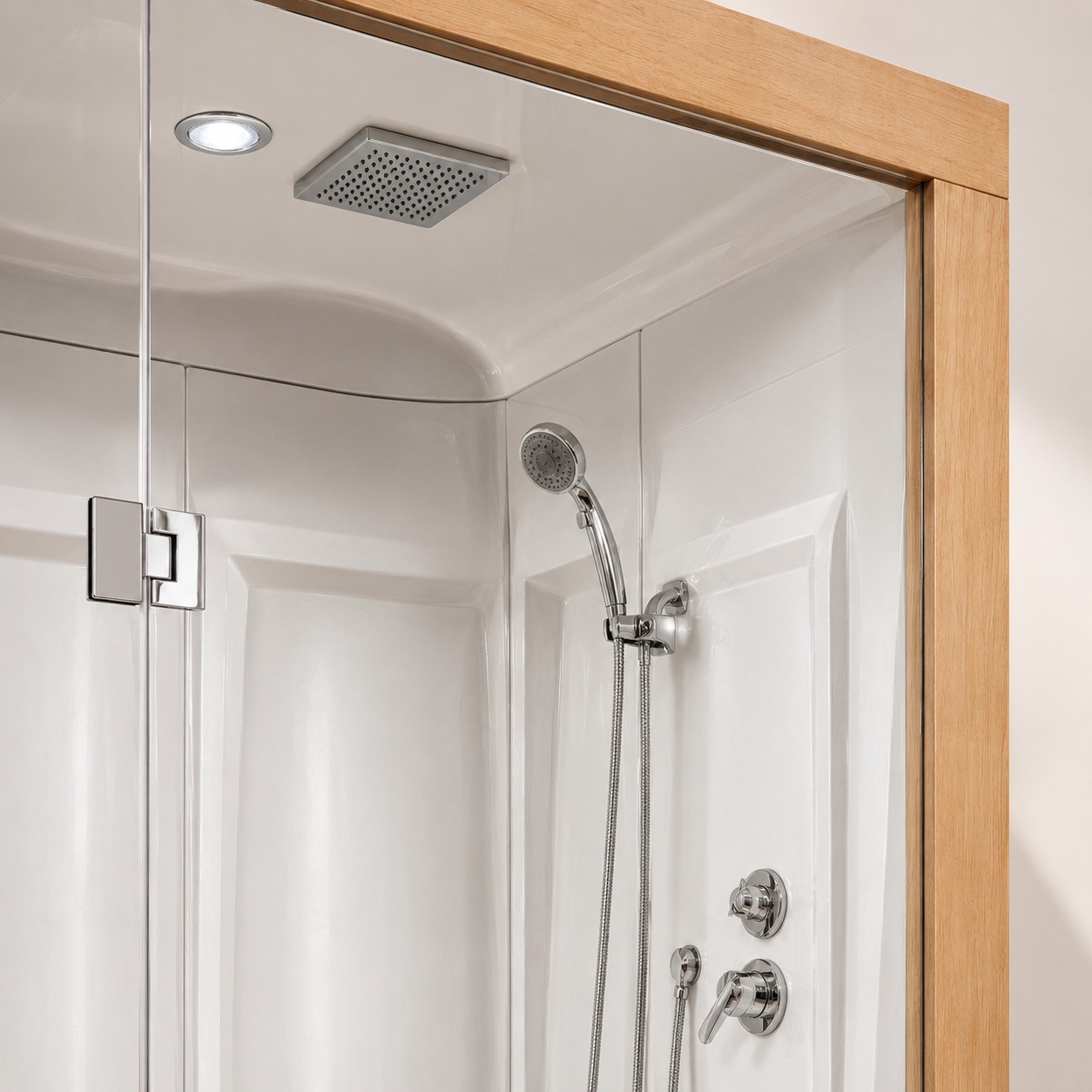 Modern Outdoor and Indoor Bathroom Steam Cabinet Sauna Room Shower view 06