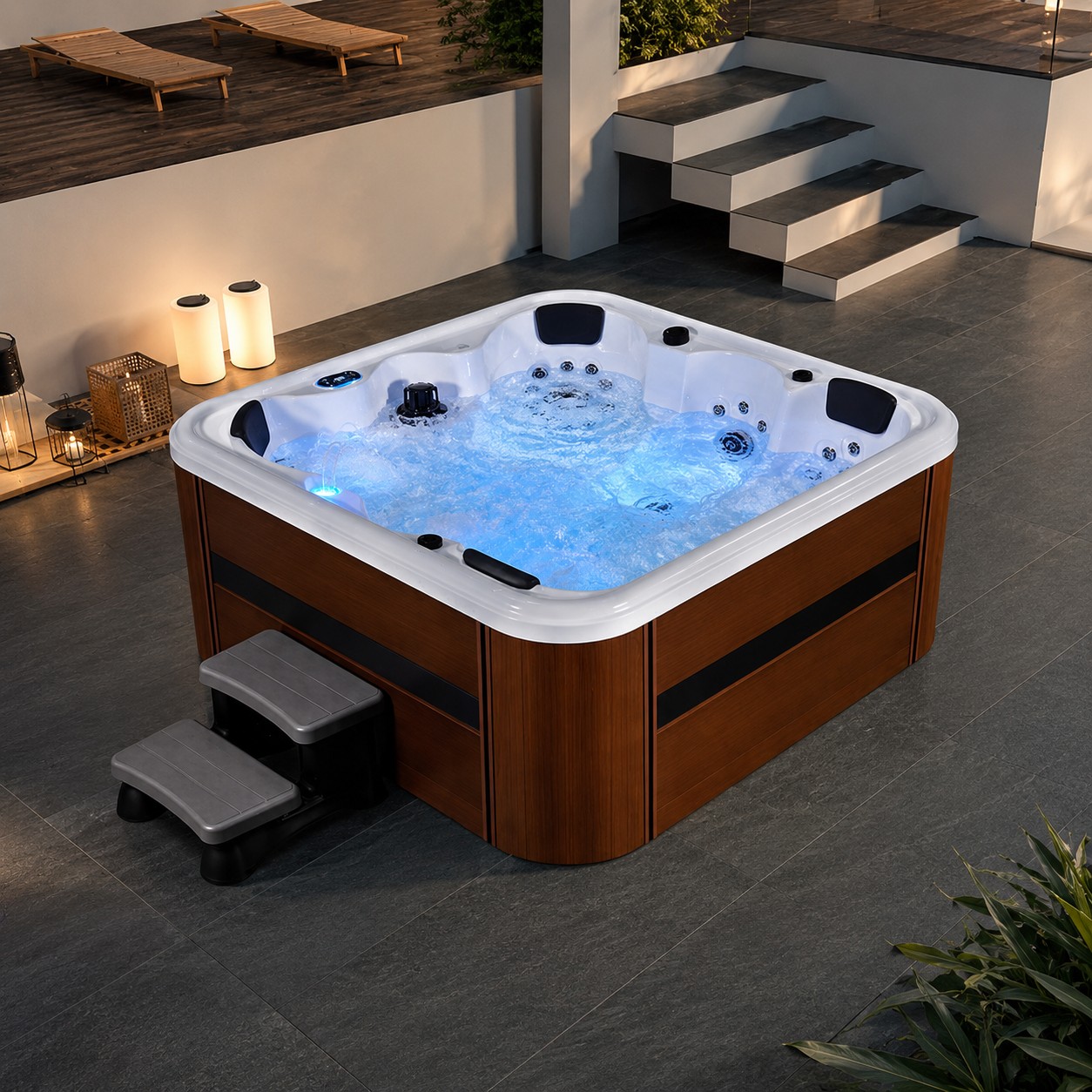 New Arrival Massage Luxury Outdoor Hot Tub Spa for 5 Person
