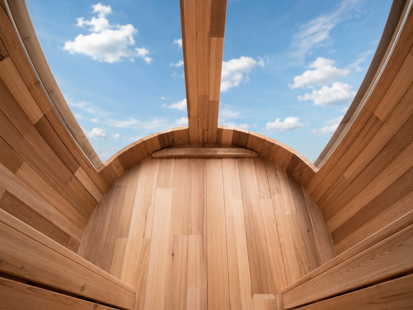 New Canadian Red Cedar Barrel Sauna Red Cedar Panoram Windows SPA 4 Person Size Sauna Red Cedar Works view 06