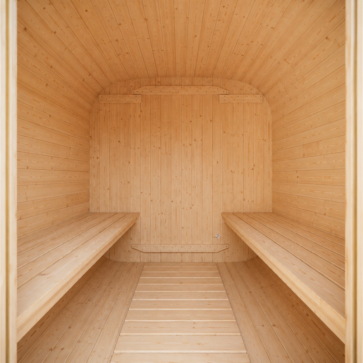 New Design Canadian Red Cedar Cube Outdoor Traditional Wood Fired Sauna Roo view 05
