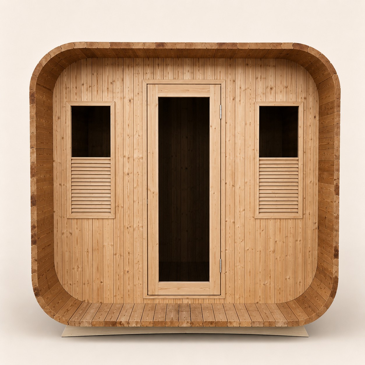 New Pure Canadian Red Cedar Wooden Sauna Outdoor Commercial Sauna Steam Room Kit Set view 02