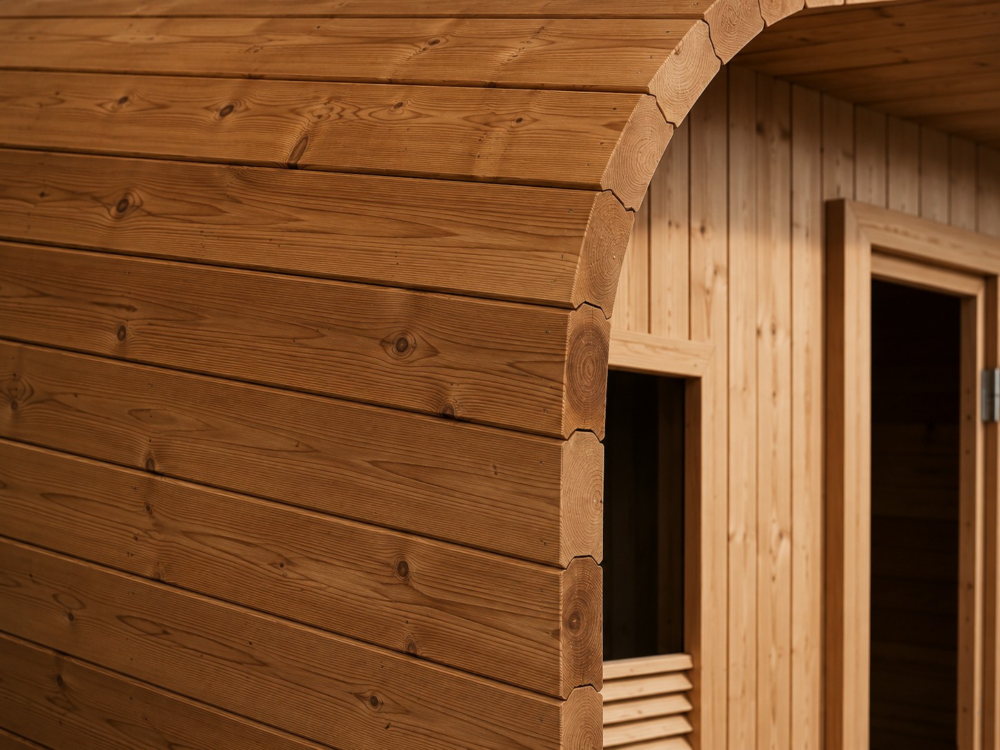 New Pure Canadian Red Cedar Wooden Sauna Outdoor Commercial Sauna Steam Room Kit Set view 05