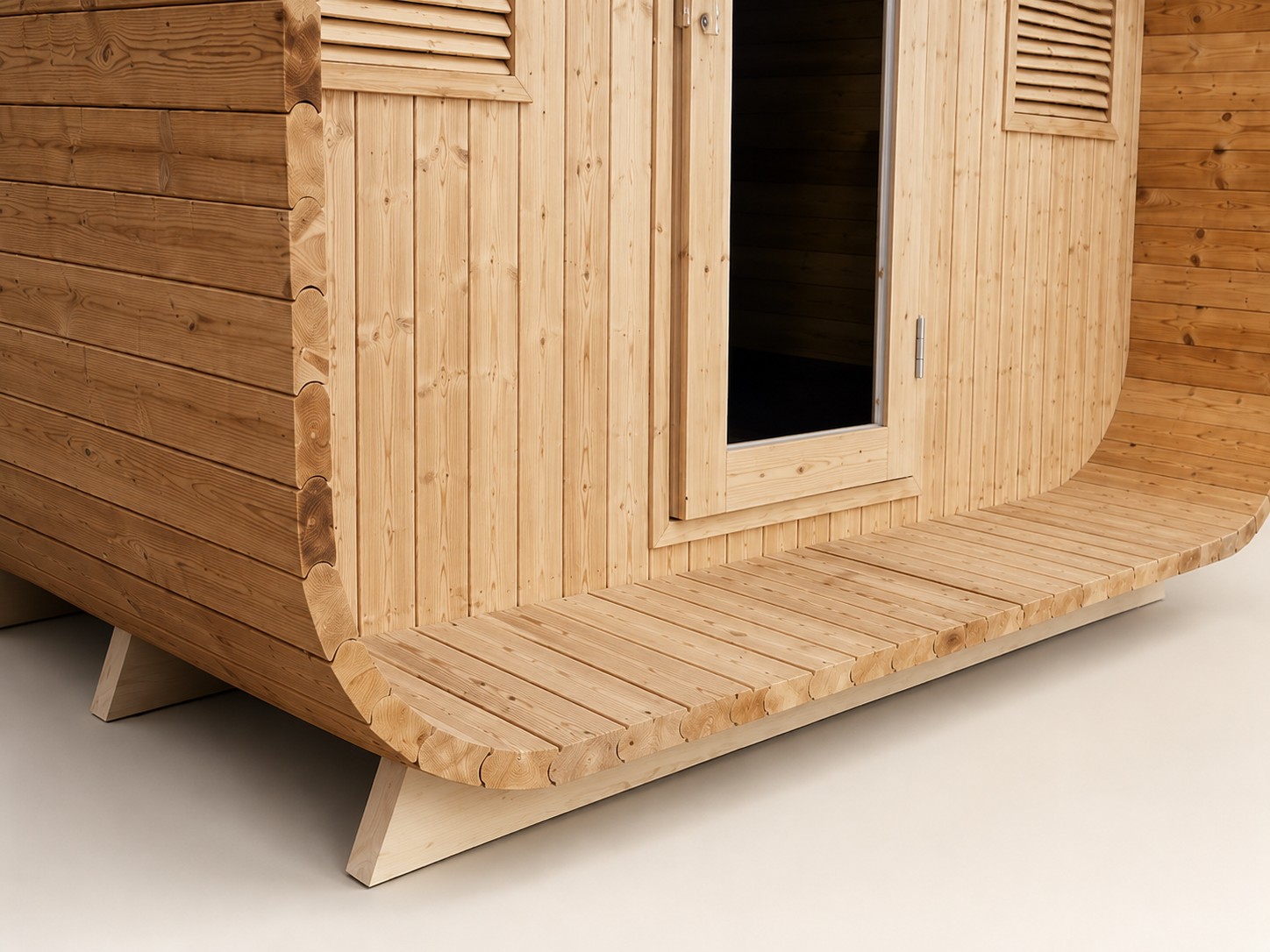 New Pure Canadian Red Cedar Wooden Sauna Outdoor Commercial Sauna Steam Room Kit Set view 07