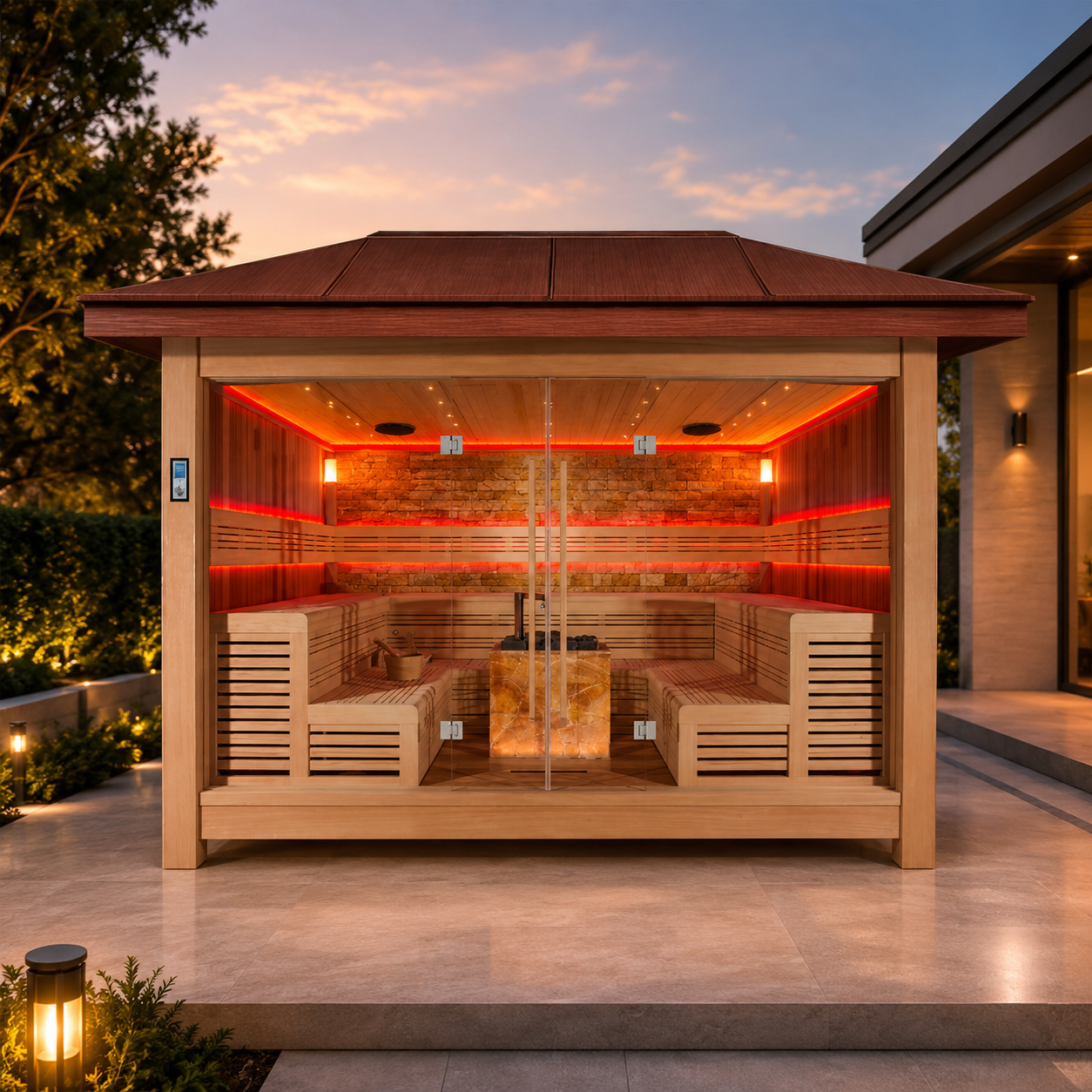 Outdoor Fashion Big Size Dry Home Steam Sauna Rooms Gazebo