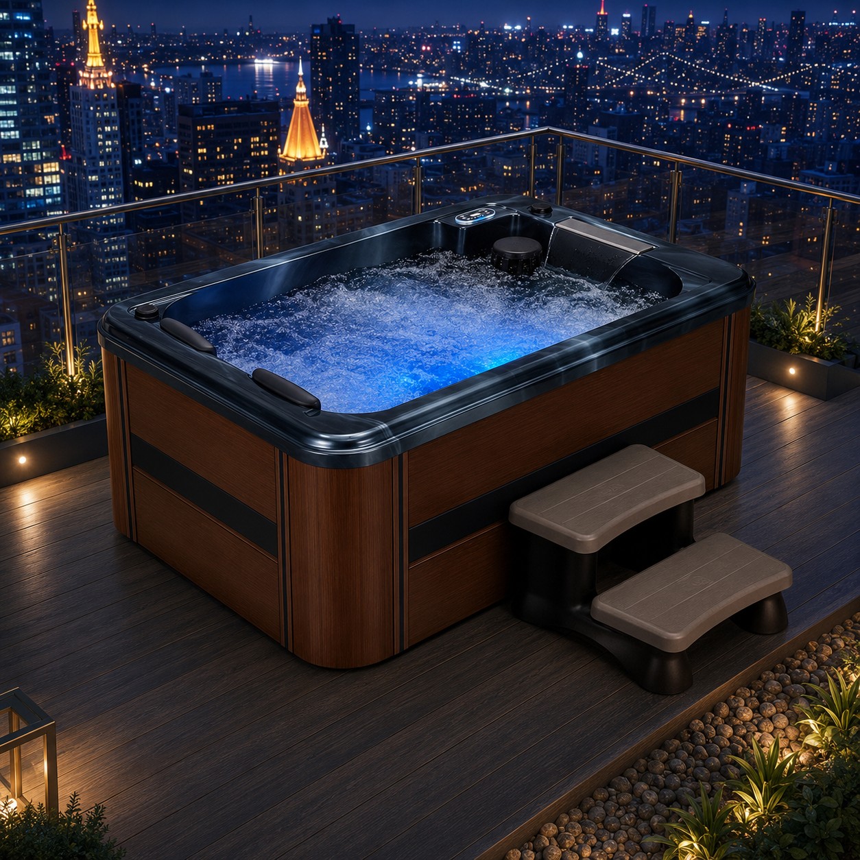 Outdoor Freestanding Spa hot Tub Home Hotel Garden Bathtub