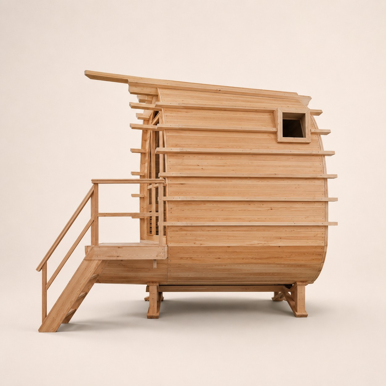 Outdoor Sauna house view 02