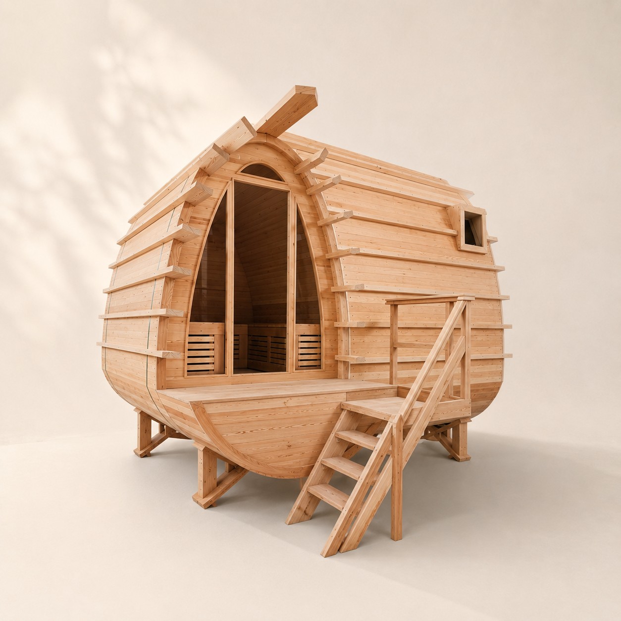 Outdoor Sauna house view 03