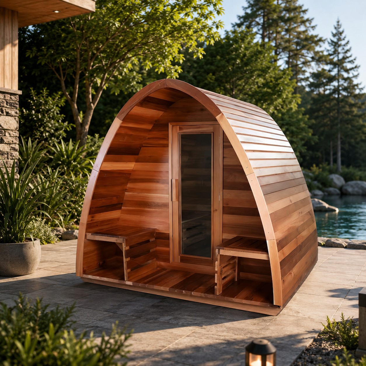 Outdoor Sauna wooden house sk-304